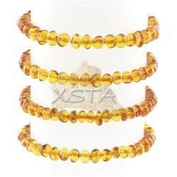 Polished cognac amber bracelet